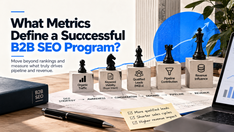 What Metrics Define a Successful B2B SEO Program?